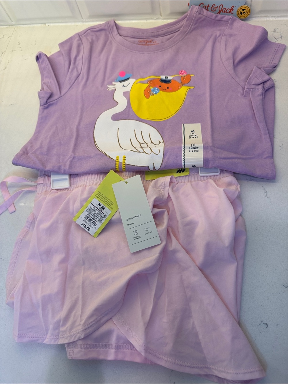 Bundle Cat and Jack Top and All in Motion Shorts